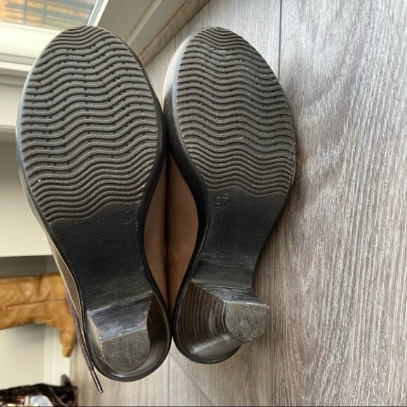 Vintage No Pulse Knit Cuff Lace Up Leather  Boots - Picture 9 of 14